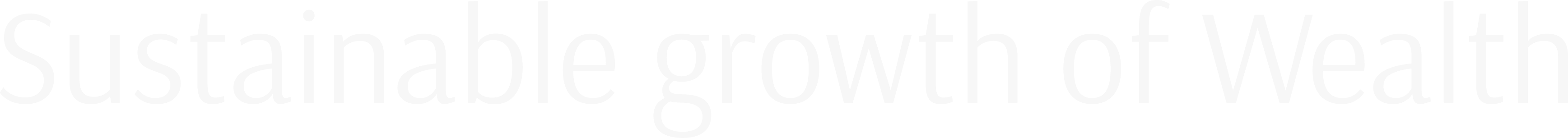 Sustainable growth of Wealth